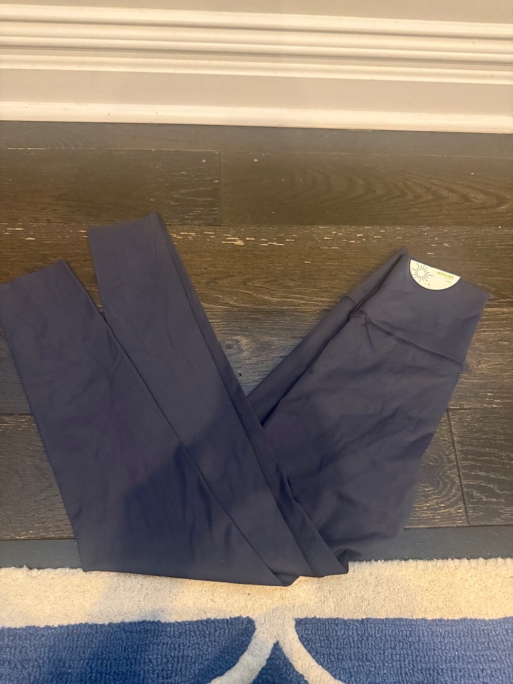 Aerie Navy High-Waist Active Leggings small